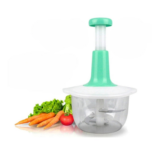 Manual Hand Push Chopper, Unbreakable Body with 2.4L Capacity, for Vegetables & Meat