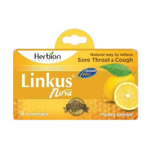 Linkus Nova – Honey Lemon Sugar Free (12 x 8 Lozenges
