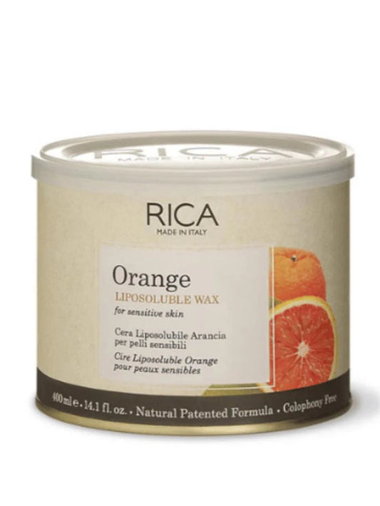 RICA Orange Liposoluble Wax For Sensitive Skin 400 ml