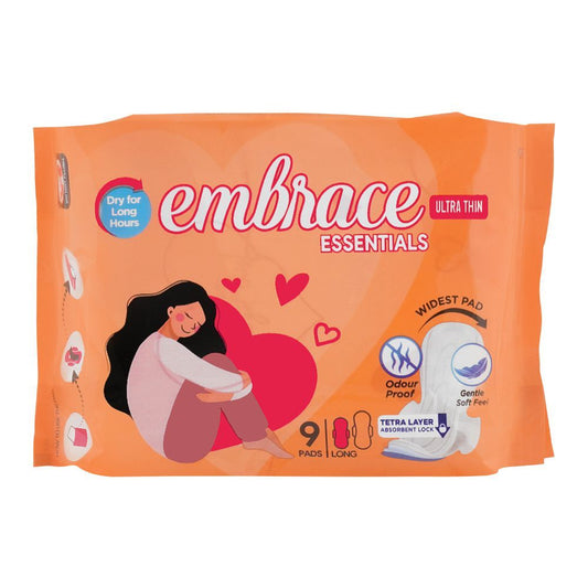 Embrace Ultra Thin Essentials Pads Long 9 Pcs