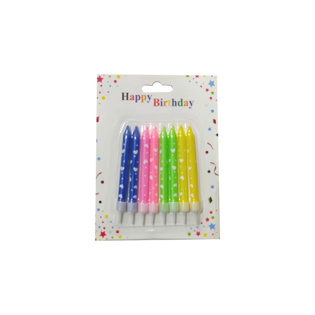 Fancy Happy Birthday Heart Candles Lahore Basket