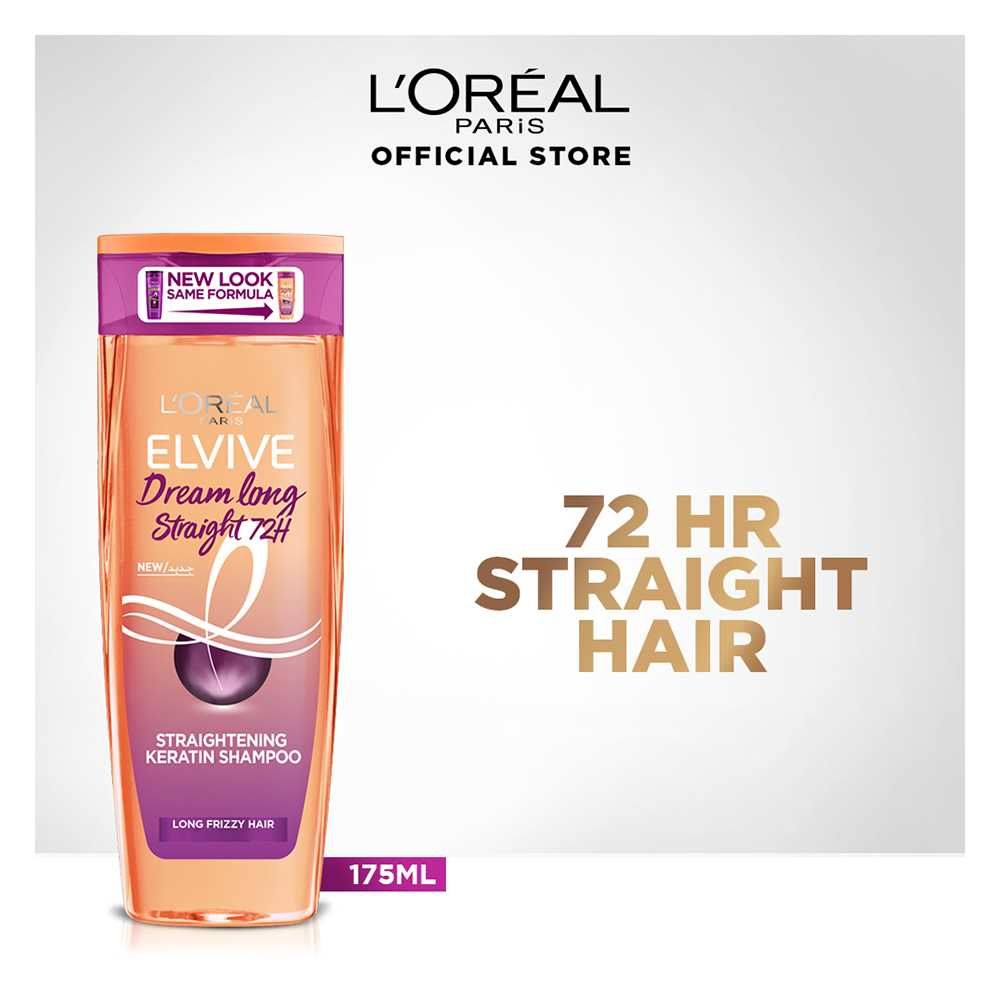L'Oreal Paris Elvive Dream Long Straight Straightening Keratin Shampoo 175  ml
