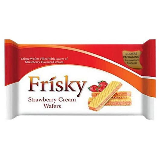 Innovative Frisky Strawberry Cream Wafers 85 gm