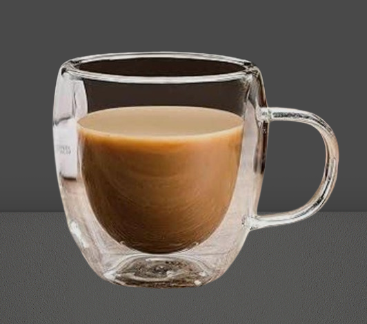 Classic Double Wall Glass Coffee Mug