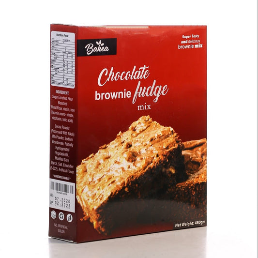 Bakea Chocolate Brownies Fudge Mix 480 gm - Lahore Basket