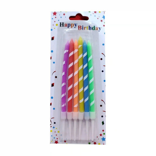 Birthday Party Candle 6 Pcs - Lahore Basket