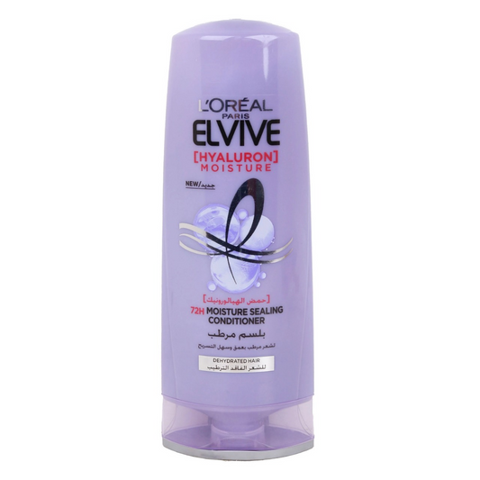 L'Oreal Elvive 72H Moisture Sealing Conditioner with Hyaluron for Dehydrated & Dry Hair, 175ml