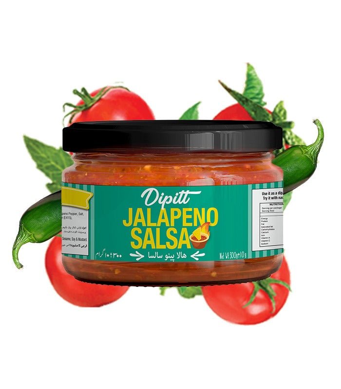 Dipitt Jalapeno Salsa Sauce 300 gm - Lahore Basket