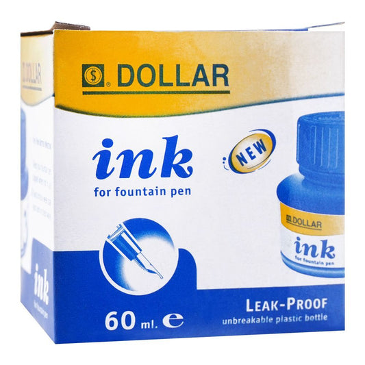Dollar Fountain Pen Ink Blue 60 ml - Lahore Basket