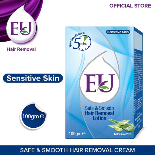 EU Safe & Smooth Sensitive Skin Hair Removal Lotion 100 gm - Lahore Basket