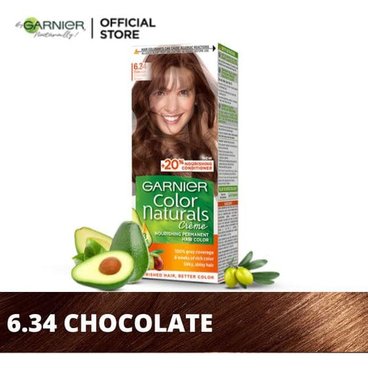 Garnier Color Naturals Permanent Hair Color 6.34 Chocolate - Lahore Basket