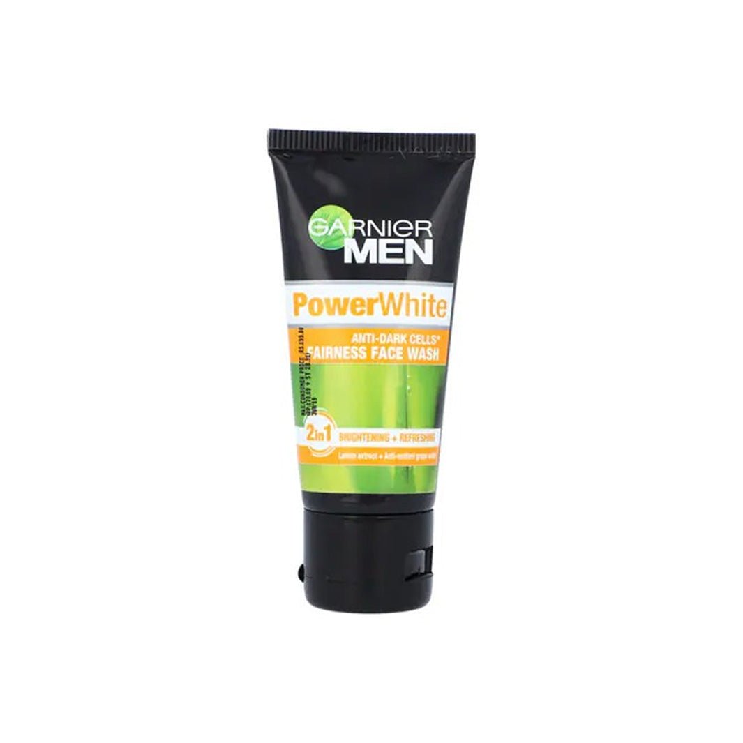 Garnier Men Power White Anti Dark Cell Fairness Face Wash 50 ml - Lahore Basket