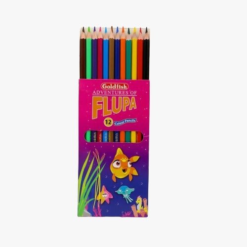 Goldfish Flupa 12 Colour Pencils - Lahore Basket
