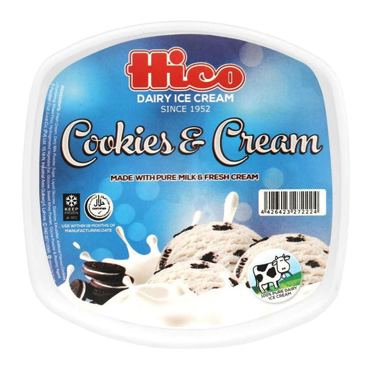 Hico Cookies & Cream Ice Cream 1.5 ml - Lahore Basket