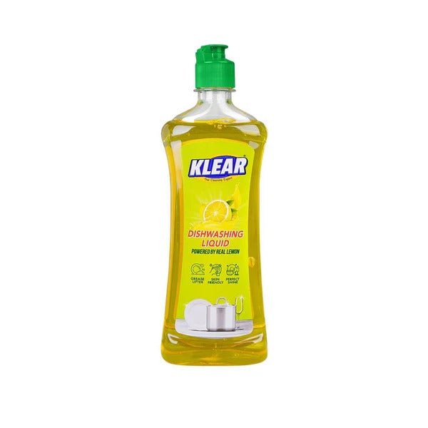 Klear Diswashing Liquid Powered By Real Lemon 500 ml - Lahore Basket