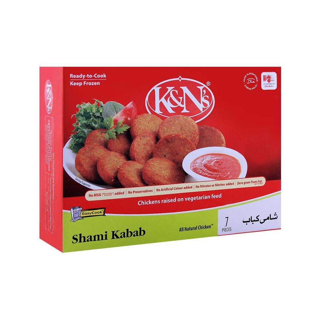 K&N’s Chicken Shami Kabab, 7 - Pcs, 252 gm - Lahore Basket