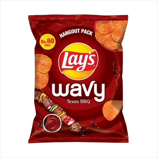 Lays Wavy Texas BBQ Hangout Pack - Lahore Basket
