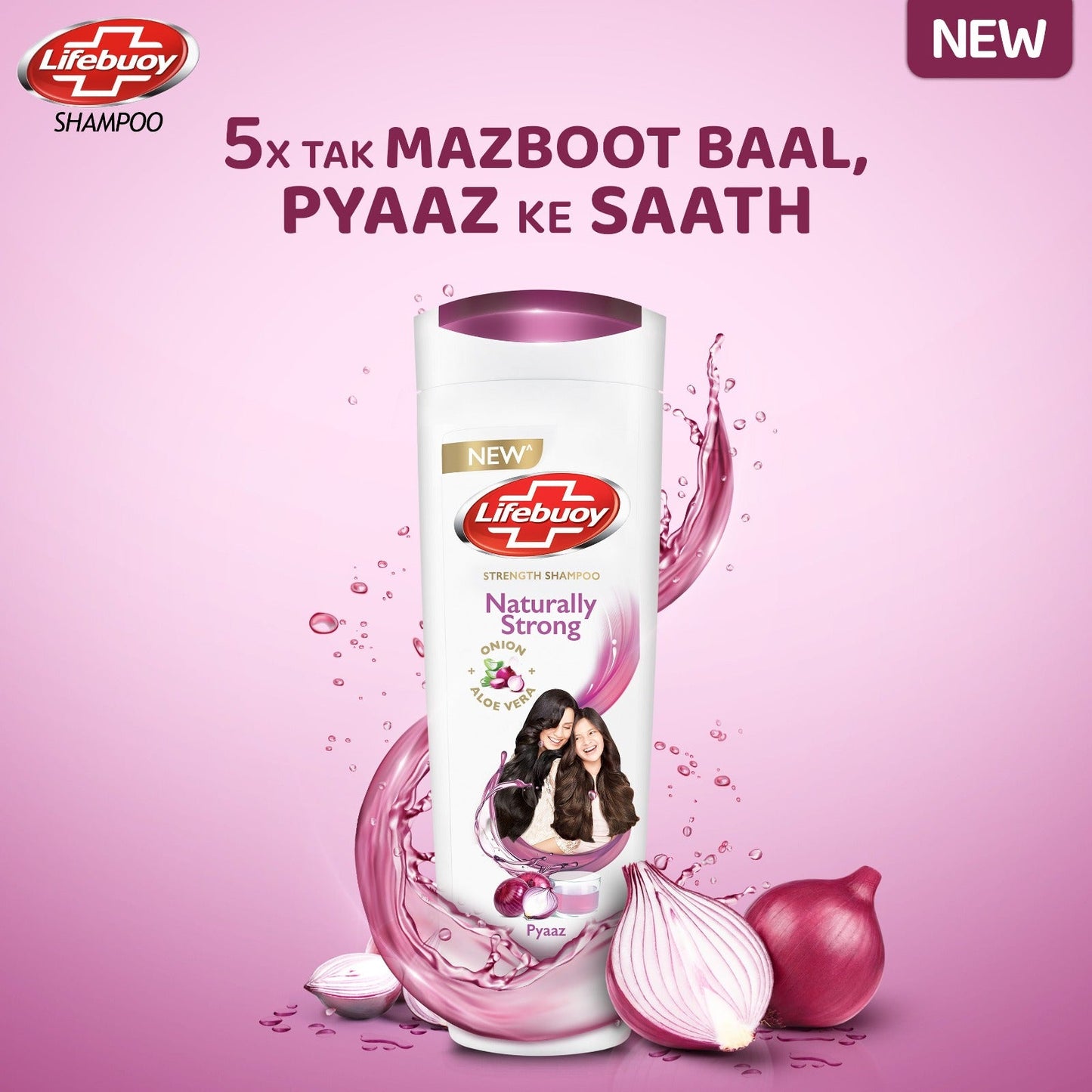 Lifebuoy Naturally Strong Onion & Aloe Vera Shampoo 370 ml - Lahore Basket