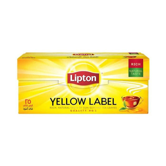 Lipton Black Tea Yellow Label 25 Teabags - Lahore Basket