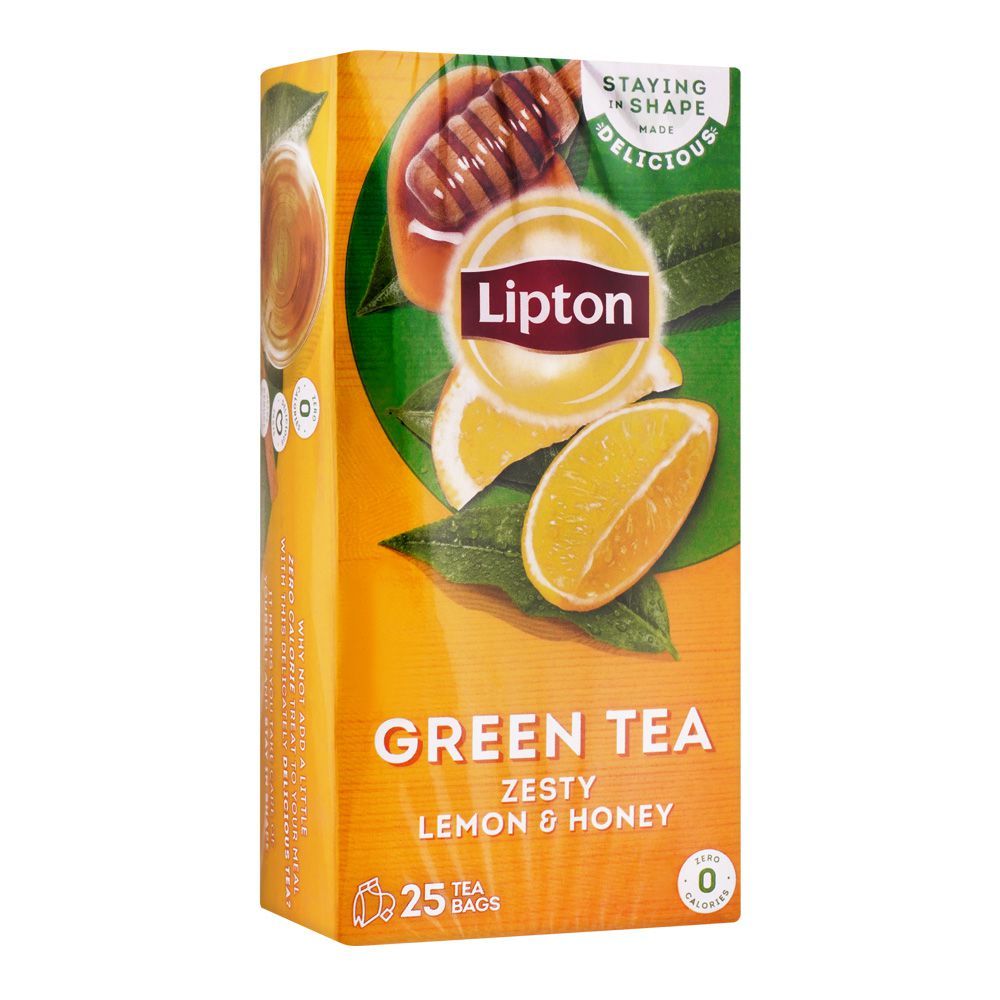 lemontea Lipton Green Tea Zesty Lemon & Honey Tea Bag 25 Pcs – Lahore Basket