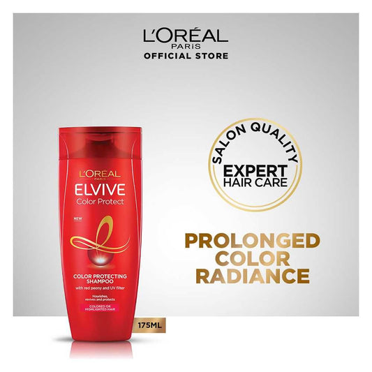 L'Oreal Paris Elvive Color Vibrancy Protecting Shampoo For Color Treated Hair 175 ml - Lahore Basket