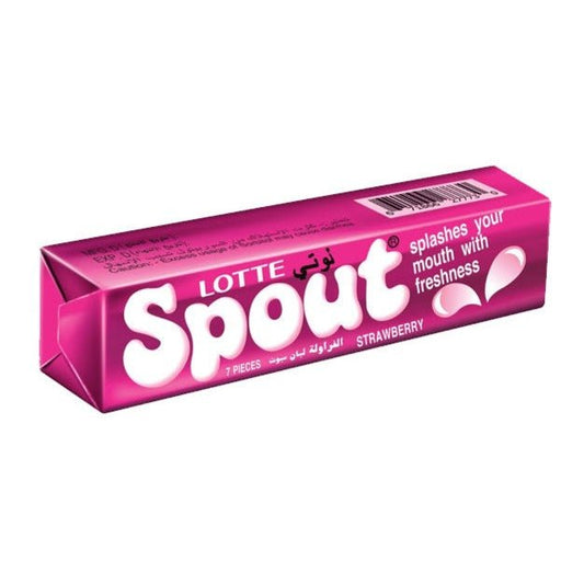 Lotte Spout Strawberry Chewing Gum 23.8 gm - Lahore Basket