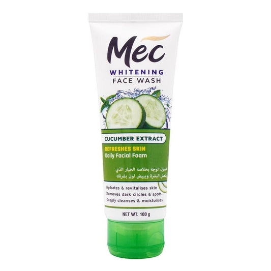 MEC Cucumber Extract Whitening Face Wash 100 gm - Lahore Basket