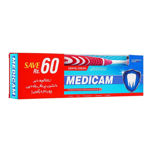 Medicam Dental Cream Toothbrush Pack 180 gm - Lahore Basket