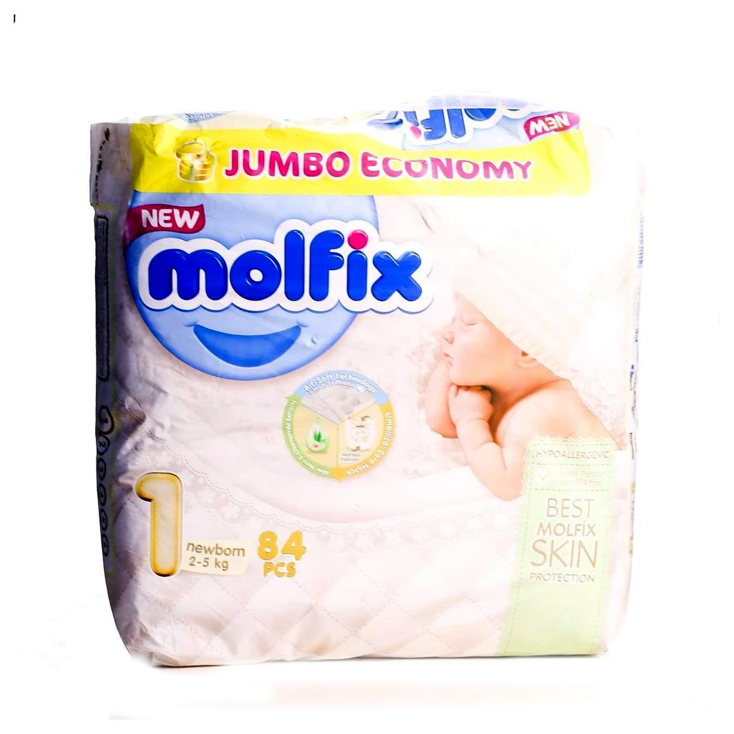 Molfix 1 New Born 2 to 5 kg – 78pcs - Lahore Basket