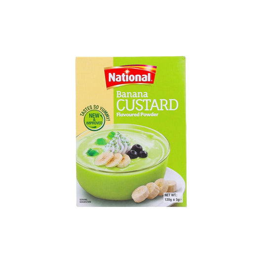 National Banana Custard Flavoured Powder 120 gm - Lahore Basket