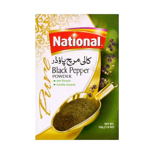 National Black Pepper Powder 50 gm - Lahore Basket