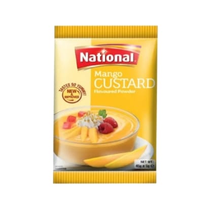 National Mango Custard Flavoured Powder 45 gm - Lahore Basket