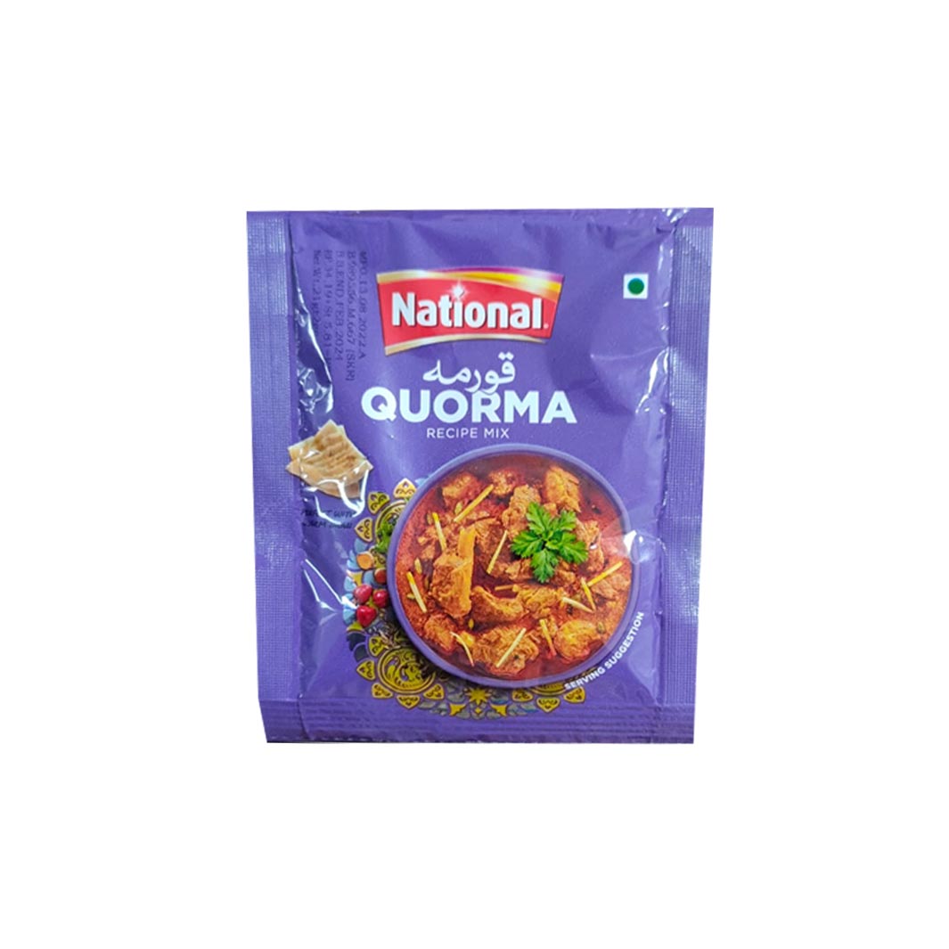 National Quorma Masala 20 gm Sachet - Lahore Basket