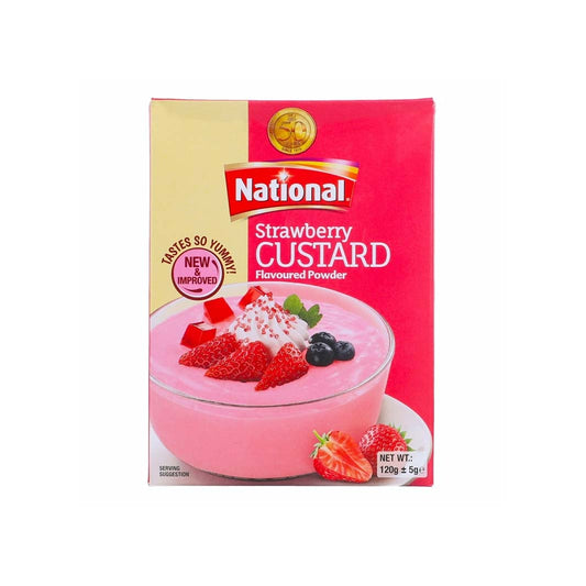 National Strawberry Custard 120 gm - Lahore Basket