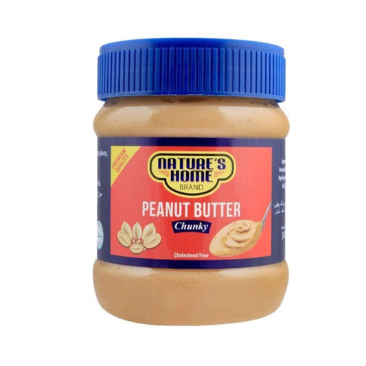 Nature's Home Peanut Butter Chunky 340 gm - Lahore Basket