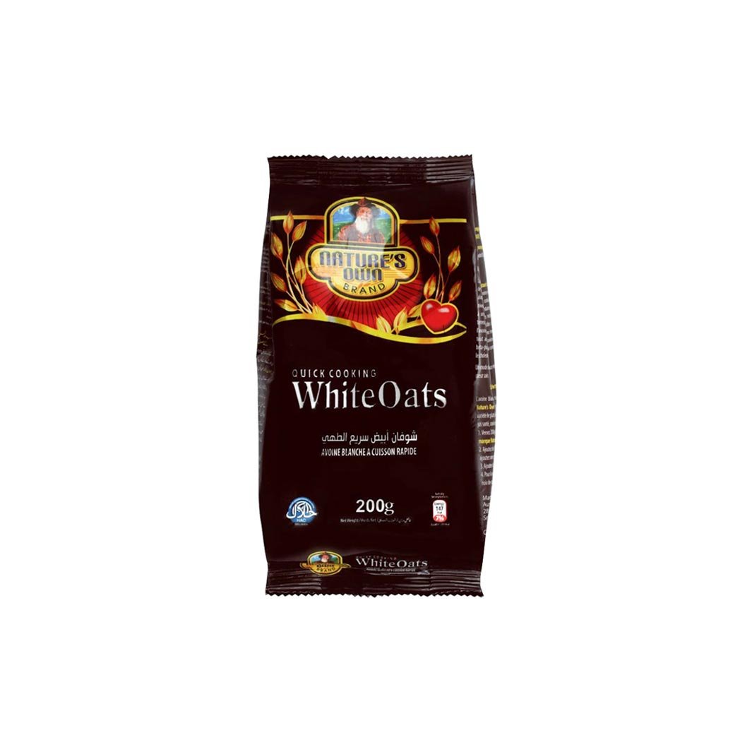Nature's Own Brand White Oats, Quick Cooking, 200 gm Pouch - Lahore Basket