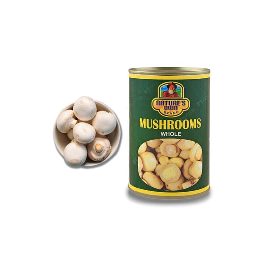 Nature's Own Brand Whole Mushrooms Tin 400 gm - Lahore Basket