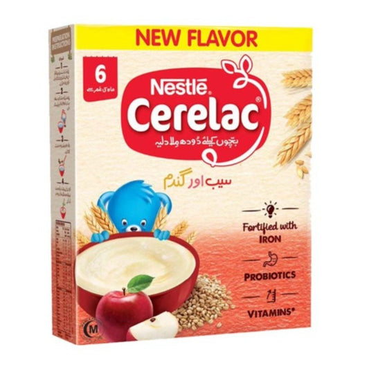 Nestle Cerelac Apple And Wheat 175 gm - Lahore Basket