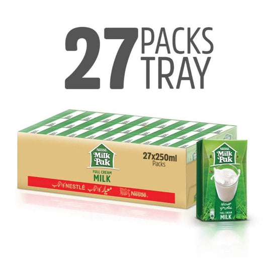 Nestle Milkpak Full Cream Milk 250ml, 27 Pcs - Lahore Basket