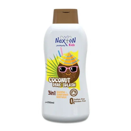 Nexton Kids Coconut Pure Splash 3 in 1 Shampoo + Conditioner + Body Wash 250 ml - Lahore Basket
