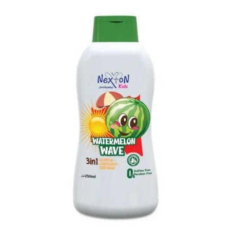 Nexton Kids Watermelon Wave 3 in 1 Shampoo + Conditioner + Body Wash 250 ml - Lahore Basket