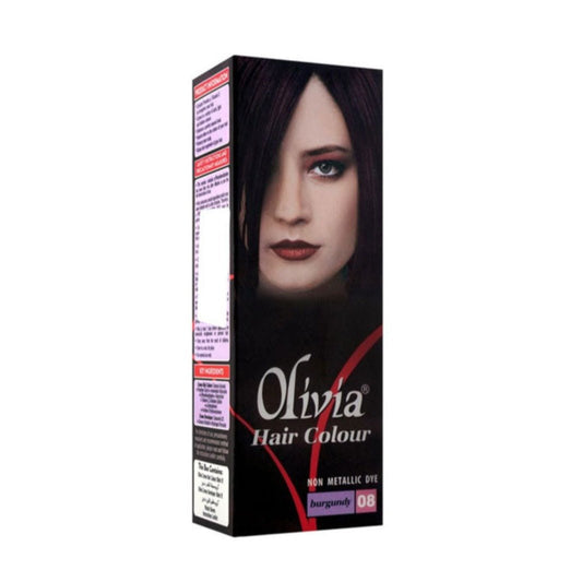 Olivia Hair Colour Non Metallic Dye 08 Burgundy - Lahore Basket