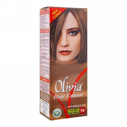 Olivia Hair Colour Non Metallic Dye 16 Very Light Beige Blond - Lahore Basket