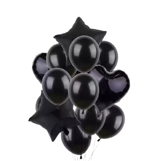 Party Balloon's 10 Pcs BLACK - Lahore Basket