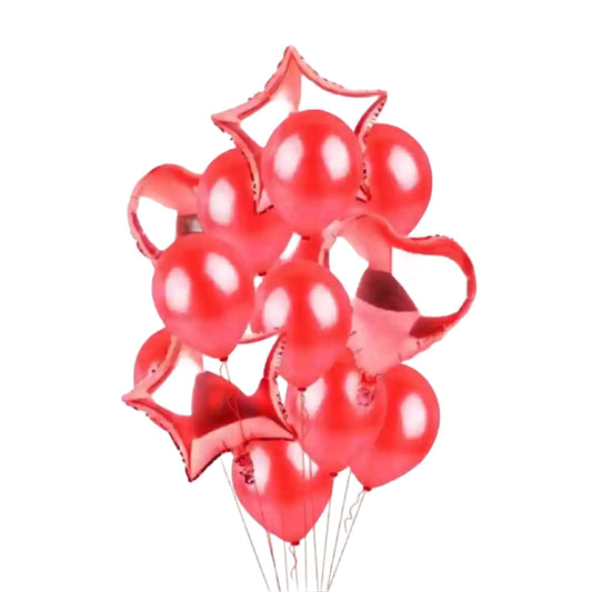 Party Balloon's 13 Pcs Red - Lahore Basket