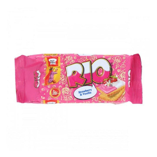 Peek Freans Rio Strawberry and Vanila Biscuit Half Roll - Lahore Basket
