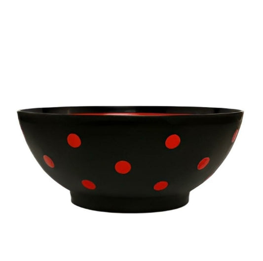 Plastic Dot Bowl Large 1 Pcs - Lahore Basket