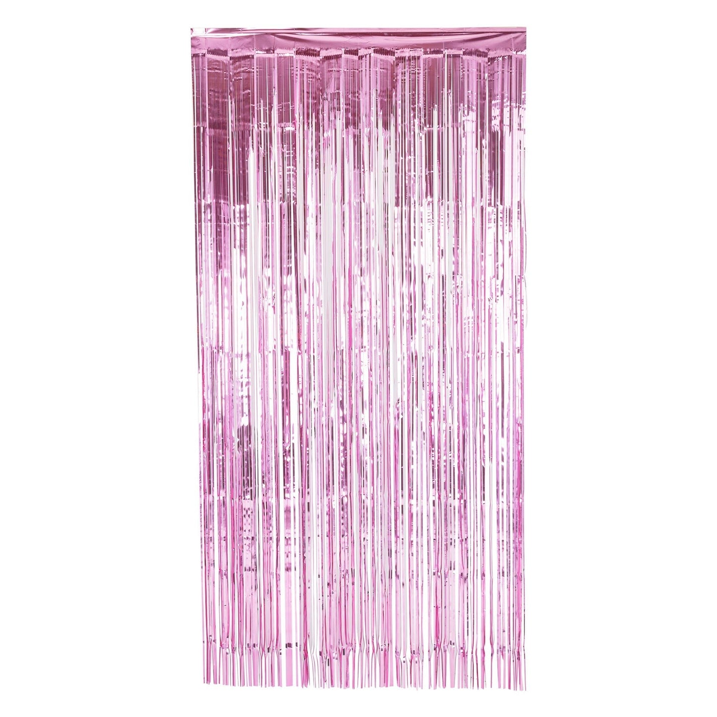 Premium Quality Backdrop Foil Fringe Curtains Pink - Lahore Basket