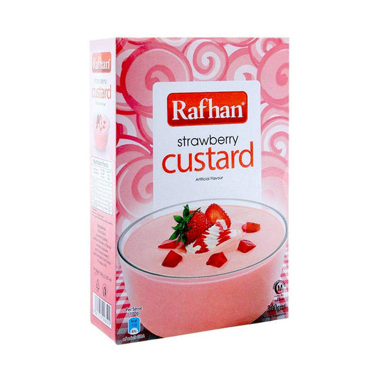 Rafhan Strawberry Custard 275 gm - Lahore Basket