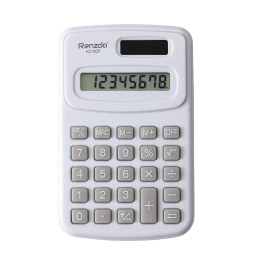 Renzdo Mini Calculator White - Lahore Basket